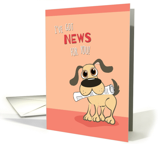 Thank You to Newspaper Carrier, Cute Dog with Delivery card (1321838)