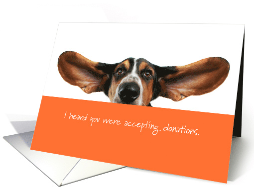 Donation, Charitable Gift for Animal Rescue Shelter card (1339620)