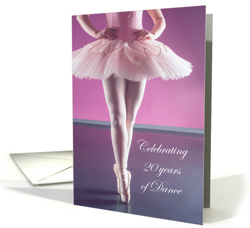 Dance Studio 20 Year Anniversary Celebration card (1344100)