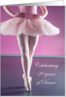 Dance Studio 20 Year Anniversary Celebration card