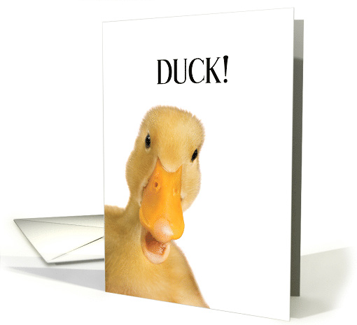 DUCK! Incoming Birthday! card (1348360)