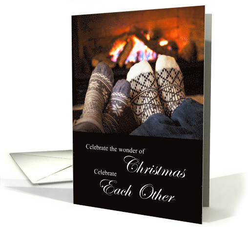 Son and Wife Christmas Eve Anniversary card (1349300)