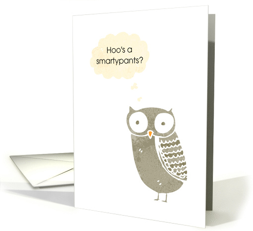 Away at College, Smartypants Owl card (1352978)