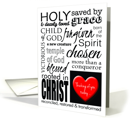 Christian Thinking of You, Graphic Typography card (1361836)