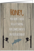 Husband Birthday, Fishing for Compliments card