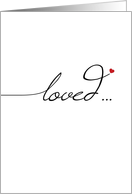 Loved Forever, Wedding Anniversary card