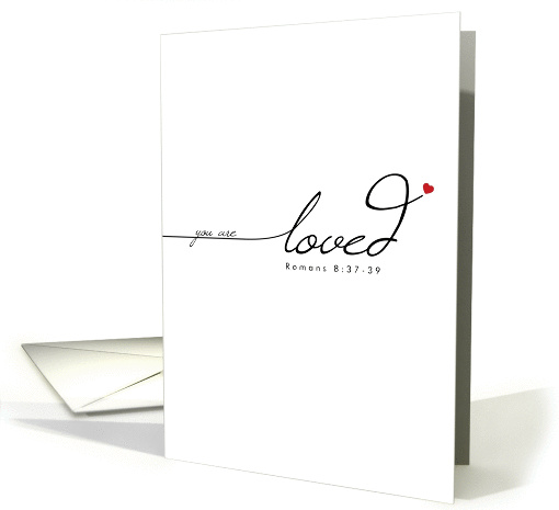 You Are Loved, Scripture, Blank card (1404882)