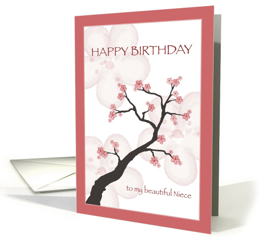 Birthday for Niece, Chinese Blossom Tree card (1414848)