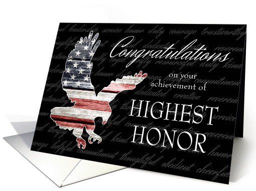 Congratulations on Highest Honor, Eagle Scout card (1435170)