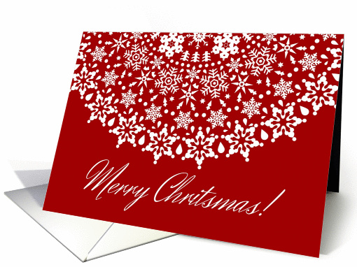 Merry Christmas, Winter Snowflakes card (1439498)