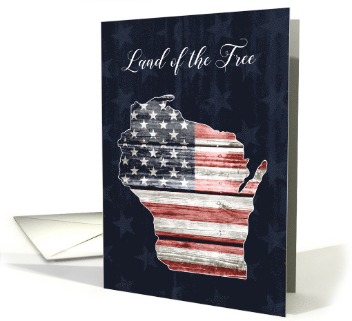 Wisconsin Patriots' Day, Land of the Free card (1519474)