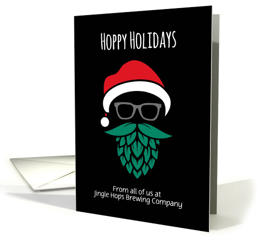 Hoppy Holidays Brewery Business Custom Front card (1530670)
