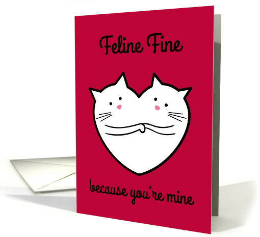 Feline Fine Anniversary Cats in Love card (1531582)