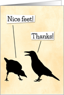 Crow's Feet Humorous...