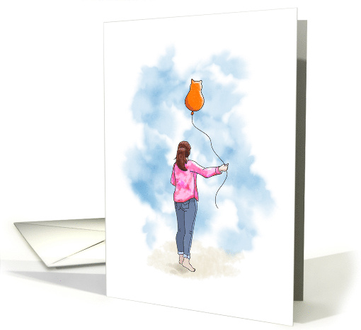 Loss of Cat Pet Sympathy Balloon card (1561150)