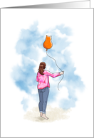 Loss of Cat Pet Sympathy Balloon card