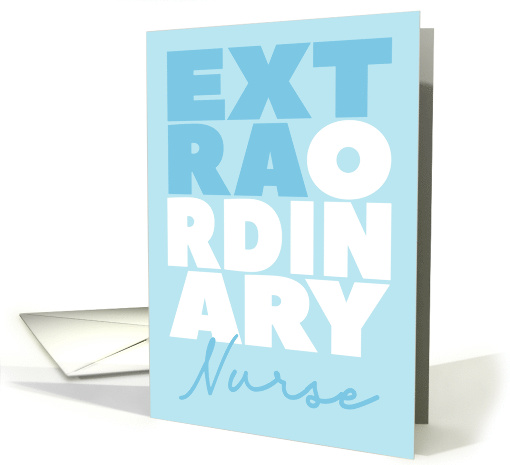 Extraordinary Nurse Typography card (1566922)