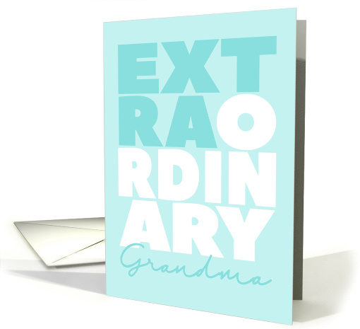 Extraordinary Grandma, Mother's Day card (1566930)