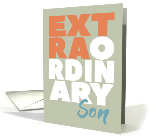 Extraordinary Son Birthday card (1567018)