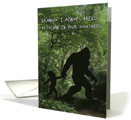 Bigfoot Grandpa Birthday card (1637060)