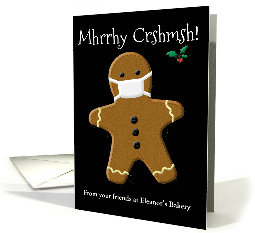 Funny Pandemic Gingerbread Man Customize for Business... (1651342)