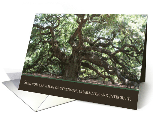 Proud of You Son with South Carolina Angel Live Oak Tree card