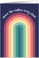 You’re the Rainbow In My Cloud Thank You card