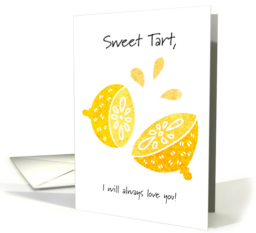 Sweet Tart Anniversary Cute and Punny Lemons card (1727788)