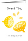 Sweet Tart Anniversary Cute and Punny Lemons card