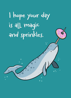 Cute Narwhal with...