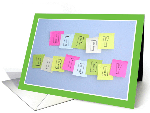 Happy Birthday, Post to Wall, Humor card (871660)