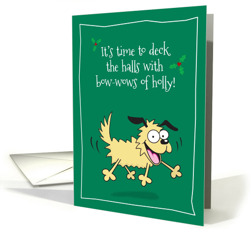 Bow-Wow's of Holly, Barking Dog Christmas card (875697)