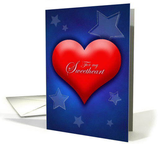 Sweetheart Valentine's Day, Apart, Patriotic Colors card (889227)