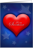 Sweetheart Valentine’s Day, Apart, Patriotic Colors card