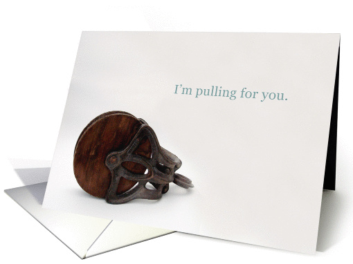 Good Luck, I'm Pulling for You card (890317)