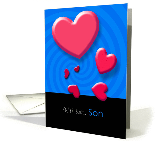 Valentine's Day With Love Son, Twisted Hearts card (894986)
