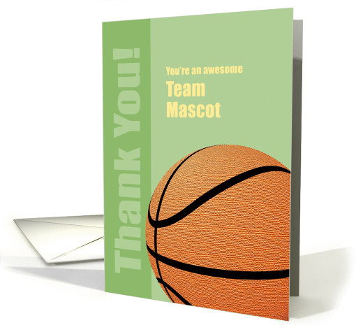 Thank You Basketball Team Mascot card (899598)