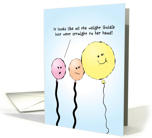 Looking Good, Weightloss, Balloon card (902362)