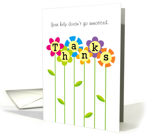 Thanks a Bunch Volunteer, Colorful Flowers card (906260)