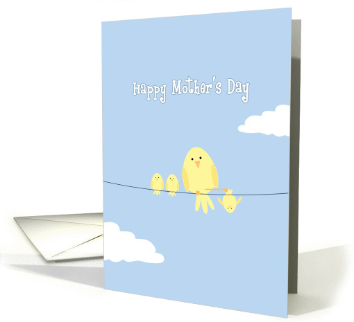 Mother's Day from All of Us, Yellow Birds on Wire card (921341)