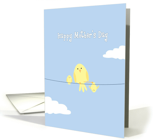 Mother's Day from Both of Us, Yellow Birds on Wire card (921342)