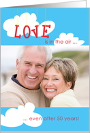 50th Anniversary, Love is in the Air Photo Card