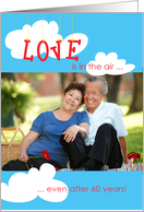 60th Anniversary, Love is in the Air Photo Card