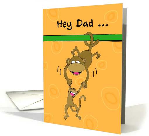 Father's Day, Fun, Colorful Monkey Around card (931232)
