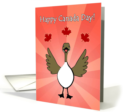 Canada Day, Happy Canadian Goose Red card (931387)