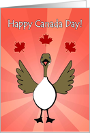 Canada Day, Happy Canadian Goose Red Card