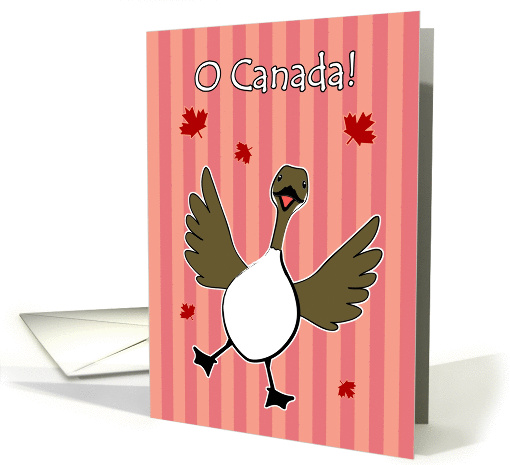 O Canada Day, Canadian Goose Red Stripes card (931407)