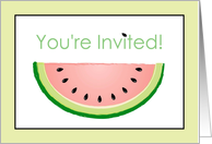 July 4th Picnic Invitation, Watermelon Seeds Card