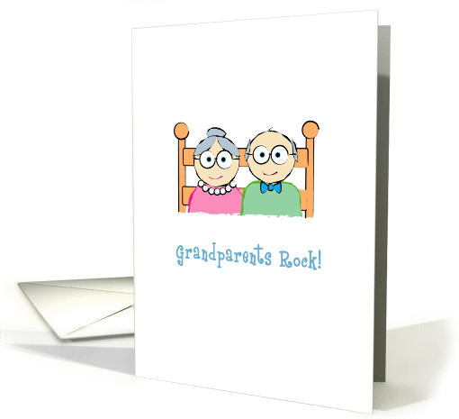 Grandparents Rock! Cute Grandparents Day card (939599)