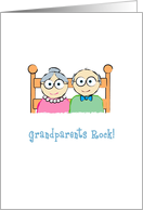 Grandparents Rock! Cute Grandparents Day Card